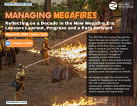Managing Megafires Speaker Series flyer