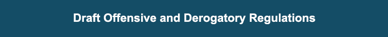 Button for link to CACGN Draft Offensive and Derogatory Regulations
