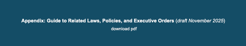 Appendix Guide to Laws Policies EO button