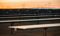 Solar panels at Pear Blossom pumping facility