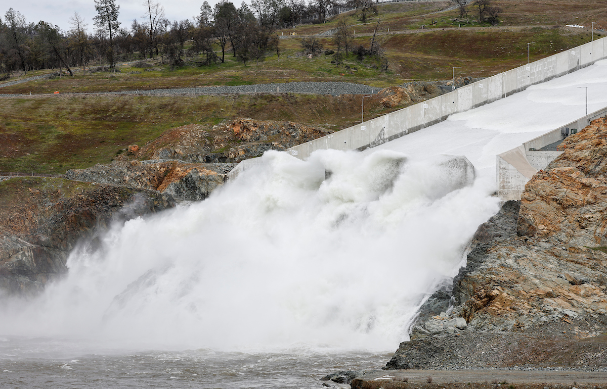 Update On Lake Oroville Operations March 16 2023   2023 03 10 FG 0222 Oroville Spillway Release 