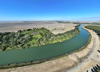 Aerial view of the Sacramento River. Photo taken October 18, 2023.