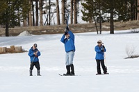 The Department of Water Resources (DWR) today conducted the second snow survey of the season at Phillips Station. The manual survey recorded 23 inches of snow depth and a snow water equivalent of 8 inches, which is 46 percent of average for this location. The snow water equivalent measures the amount of water contained in the snowpack and is a key component of DWR’s water supply forecast. Statewide, the snowpack is 59 percent of average for this date. 