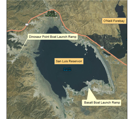 San Luis Reservoir map 