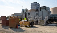 The Department of Water Resources has deployed four temporary power generator units like the one seen here, at two sites in Northern California: two here in Roseville and two in Yuba City.