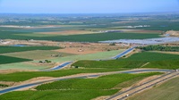 The State Water Project California Aqueduct San Luis Canal and the federal Central Valley Project Delta-Mendota Canal travel through Merced County, California. Photo taken May 12, 2023.